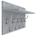 Wieszak panelowy Beton z aluminiowanymi dodatkami