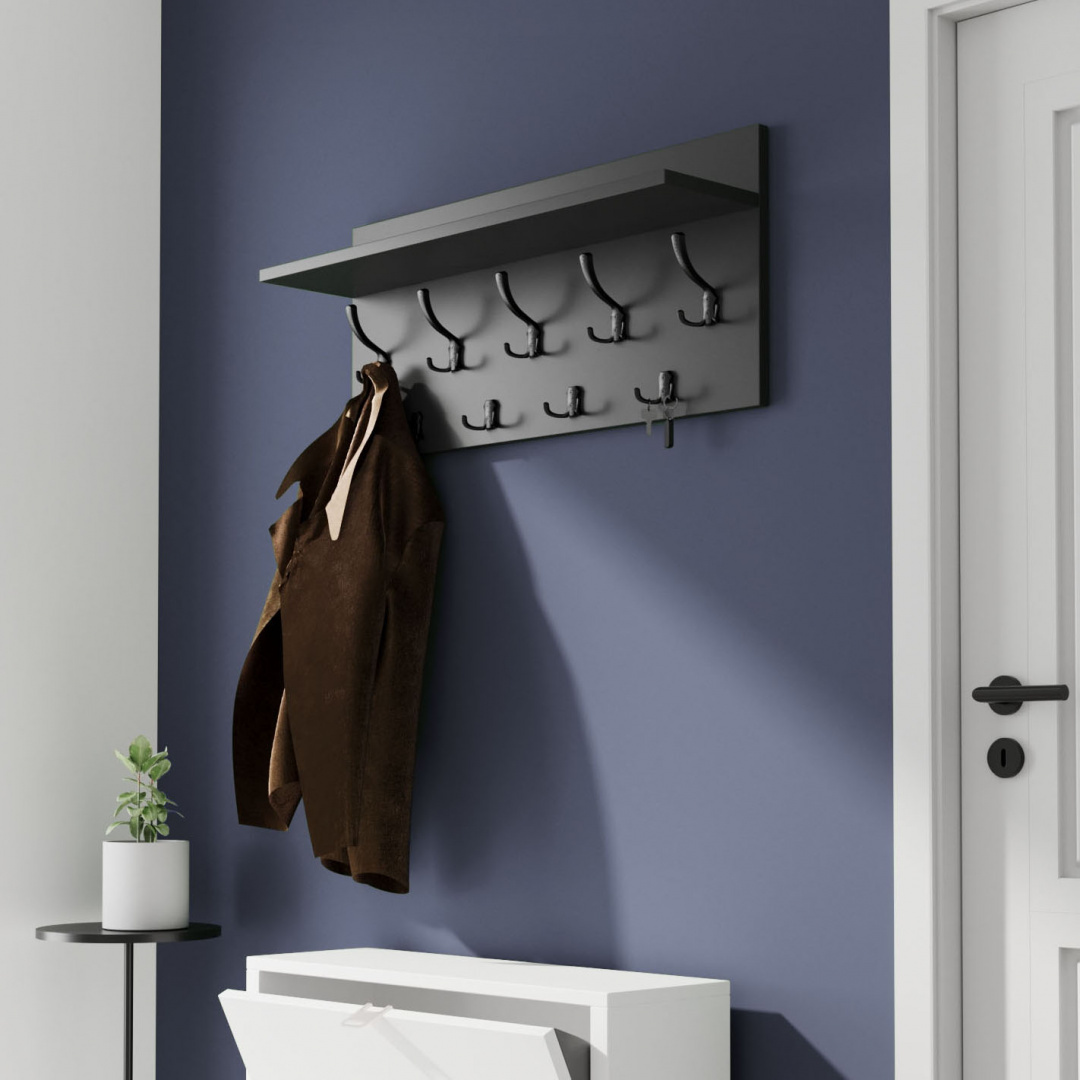 Wieszak panelowy Ciemny Grafit Wieszak panelowy Ciemny Grafit
