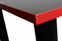 Detale Biurka gamingowego wymiary 100x60 kolor Czarne/Czerwona PCV