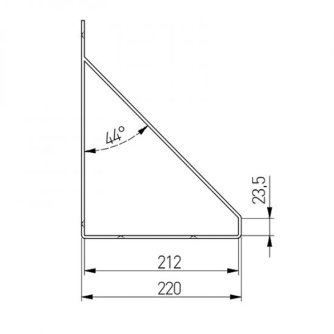 PÓŁKA LOFT BETON VELA 50 CM