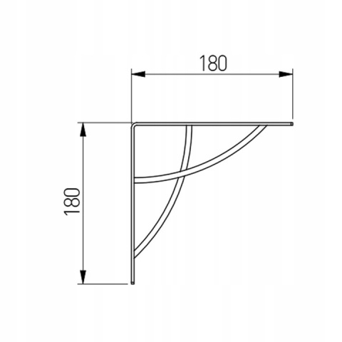 PÓŁKA LOFT BIAŁA NEO 60 CM