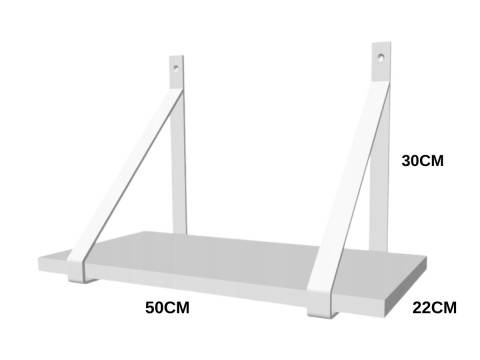 PÓŁKA LOFT BUK BAVARIA VELA 50 CM