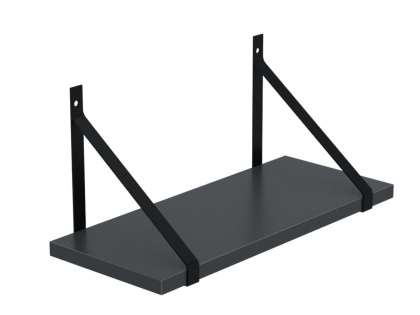 PÓŁKA LOFT CIEMNY GRAFIT VELA