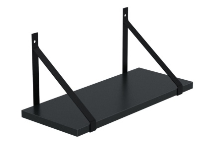 PÓŁKA LOFT CZARNA VELA