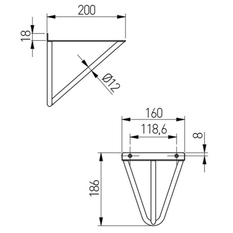 PÓŁKA LOFT BETON PINO 50 CM