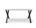 Stół kuchenny 120x60 z serii X nogi metalowe blat 36mm