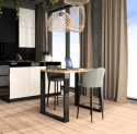 Stół solidny LOFT jadalnia kuchnia salon 120x60 nogi metalowe blat 28 mm