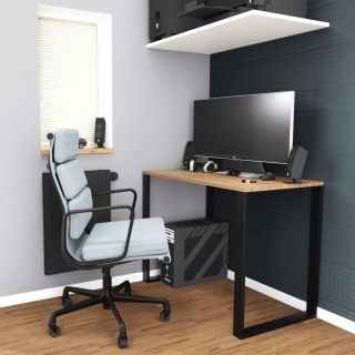 BIURKO GAMINGOWE LOFT DLA GRACZA ORZECH SELECT PROFIL 4X2