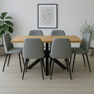 STÓŁ DO KUCHNI JADALNI SALONU 140x70 NOGI METAL PAJĄK