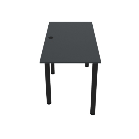 BIURKO GAMINGOWE KLASYCZNE 135X65 CIEMNY GRAFIT