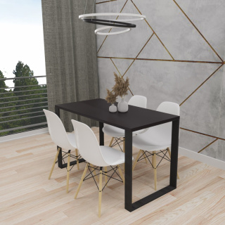 STÓŁ KUCHENNY LOFT NOGI METAL CZARNY