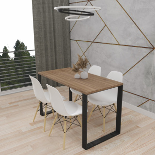 STÓŁ KUCHENNY LOFT NOGI METAL ORZECH SELECT