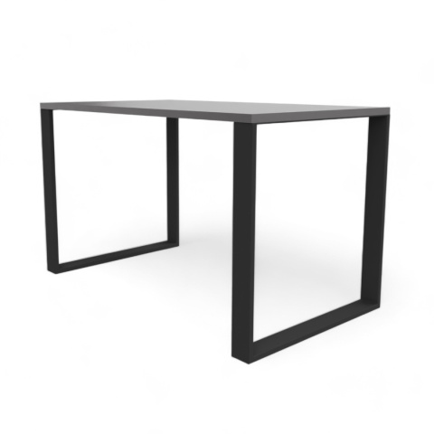 STÓŁ KUCHENNY LOFT NOGI METAL CIEMNY GRAFIT