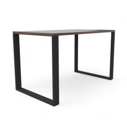 STÓŁ KUCHENNY LOFT NOGI METAL ORZECH CIEMNY