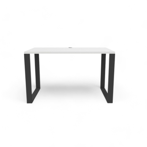 BIURKO GAMINGOWE LOFT DLA GRACZA BIAŁE PROFIL 6X2