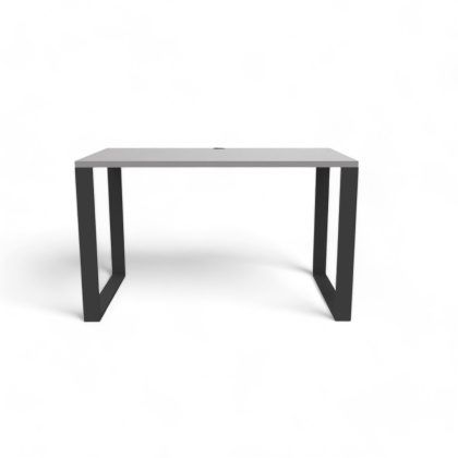 BIURKO GAMINGOWE LOFT DLA GRACZA JASNY GRAFIT PROFIL 6X2