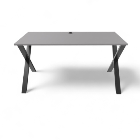 BIURKO GAMINGOWE LOFT DLA GRACZA JASNY GRAFIT PROFILE X