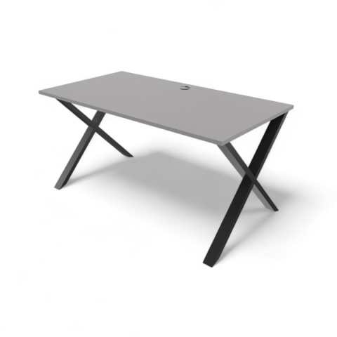 BIURKO GAMINGOWE LOFT DLA GRACZA JASNY GRAFIT PROFILE X