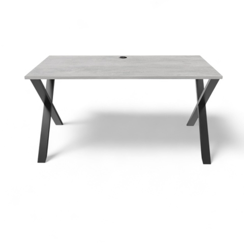 BIURKO GAMINGOWE LOFT DLA GRACZA BETON PROFILE X