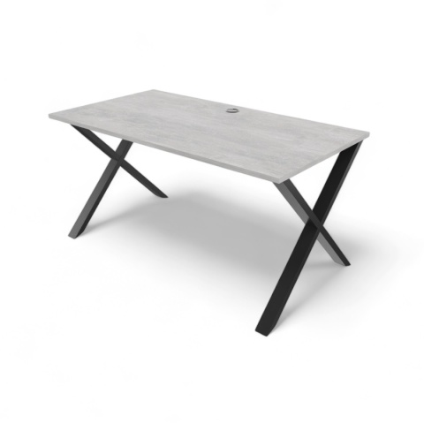 BIURKO GAMINGOWE LOFT DLA GRACZA BETON PROFILE X