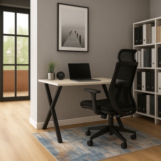 BIURKO GAMINGOWE LOFT DLA GRACZA WANILIA PROFILE X