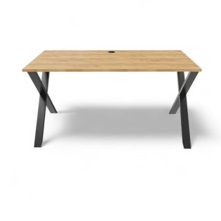 BIURKO GAMINGOWE LOFT DLA GRACZA DĄB CRAFT ZŁOTY PROFILE X