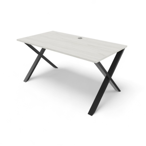 BIURKO GAMINGOWE LOFT DLA GRACZA DĄB CRAFT BIAŁY PROFILE X