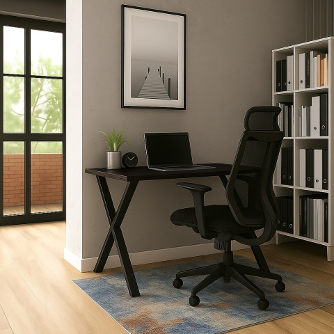 BIURKO GAMINGOWE LOFT DLA GRACZA WENGE PROFILE X