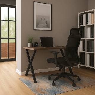 BIURKO GAMINGOWE LOFT DLA GRACZA ORZECH SELECT PROFILE X