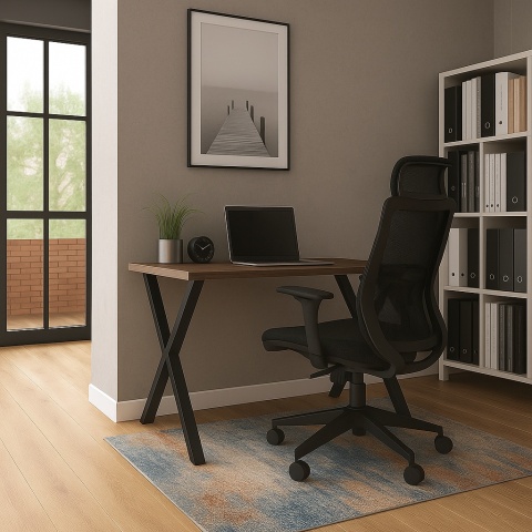 BIURKO GAMINGOWE LOFT DLA GRACZA ORZECH SELECT PROFILE X