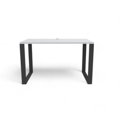 BIURKO GAMINGOWE LOFT DLA GRACZA JASNY POPIEL PROFIL 6X2