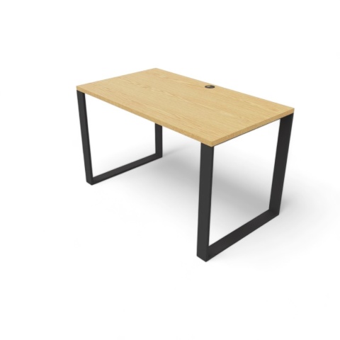 BIURKO GAMINGOWE LOFT DLA GRACZA DĄB JASNY PROFIL 6X2