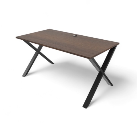 BIURKO GAMINGOWE LOFT DLA GRACZA ORZECH CIEMNY PROFILE X