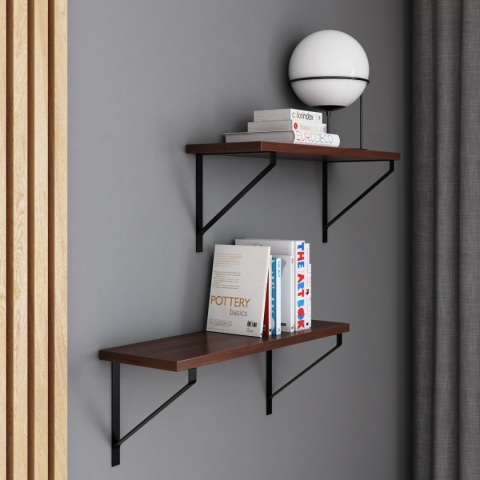 PÓŁKA LOFT ORZECH CIEMNY FINO