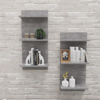 PÓŁKA WISZĄCA REGALIK ŚCIENNY 80x35x17 BETON