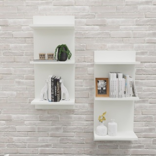 PÓŁKA WISZĄCA REGALIK ŚCIENNY 80x35x17 BIAŁY