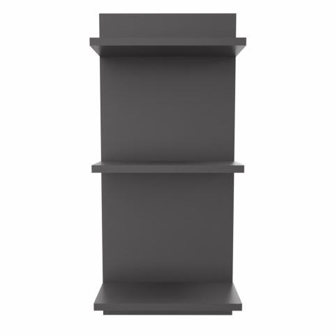 PÓŁKA WISZĄCA REGALIK ŚCIENNY 80x35x17 CIEMNY GRAFIT