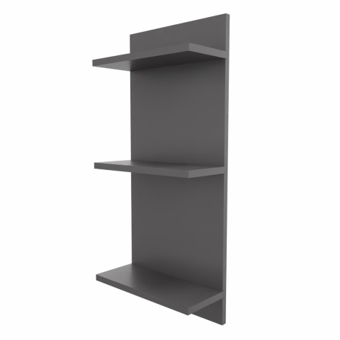 PÓŁKA WISZĄCA REGALIK ŚCIENNY 80x35x17 CIEMNY GRAFIT