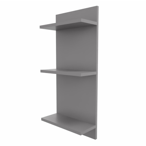 PÓŁKA WISZĄCA REGALIK ŚCIENNY 80x35x17 JASNY GRAFIT