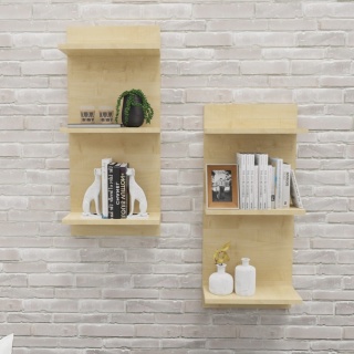 PÓŁKA WISZĄCA REGALIK ŚCIENNY 80x35x17 KLON