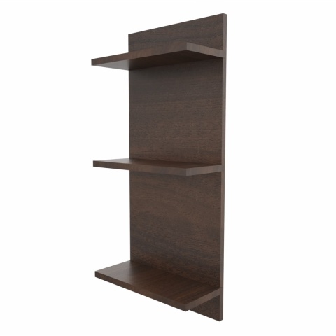 PÓŁKA WISZĄCA REGALIK ŚCIENNY 80x35x17 ORZECH CIEMNY