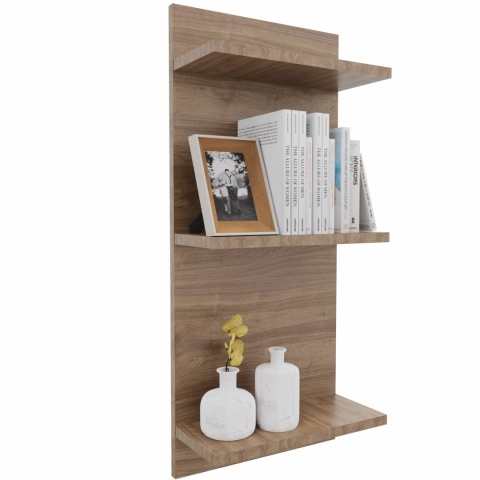 PÓŁKA WISZĄCA REGALIK ŚCIENNY 80x35x17 ORZECH SELECT