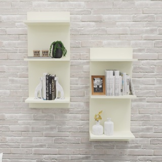 PÓŁKA WISZĄCA REGALIK ŚCIENNY 80x35x17 WANILIA