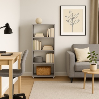 REGAŁ 120x50x25 BETON SZAFKA NA KSIĄŻKI