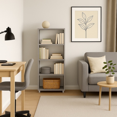 REGAŁ 120x50x25 BETON SZAFKA NA KSIĄŻKI