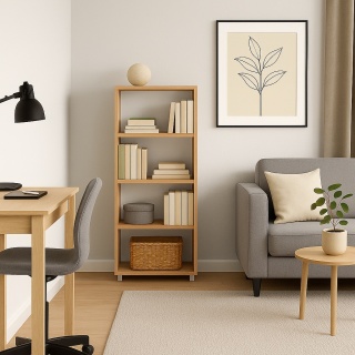 REGAŁ 120x50x25 BUK BAVARIA SZAFKA NA KSIĄŻKI