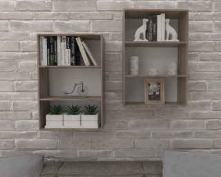 REGAŁ BIUROWY WISZĄCY 80X50 TRUFLA