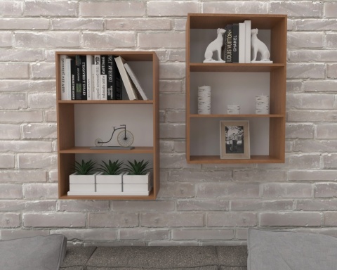 REGAŁ BIUROWY WISZĄCY 80X50 OLCHA