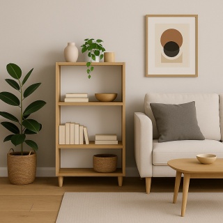 REGAŁ W STYLU SKANDYNAWSKIM 110x60x30 BUK BAVARIA