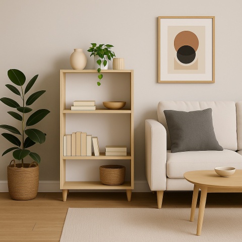 REGAŁ W STYLU SKANDYNAWSKIM 110x60x30 KLON